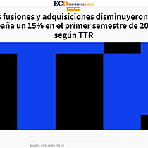 Las fusiones y adquisiciones disminuyeron en Espaa un 15% en el primer semestre de 2023, segn TTR